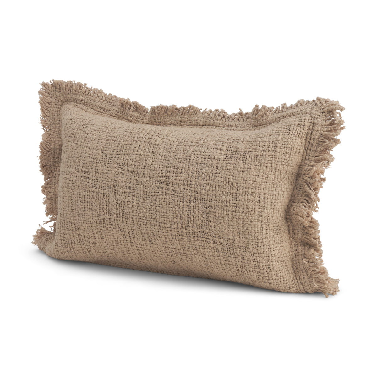 Kambal Sand 13x21 Cotton Pillow Cover with Down Filler