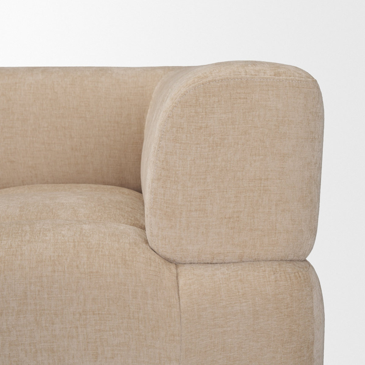 Warner Quilt Beige 2-Piece Sofa Set