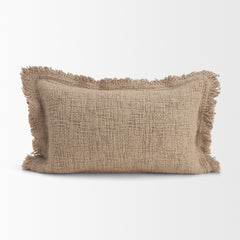 Kambal Sand 13x21 Cotton Pillow Cover with Down Filler