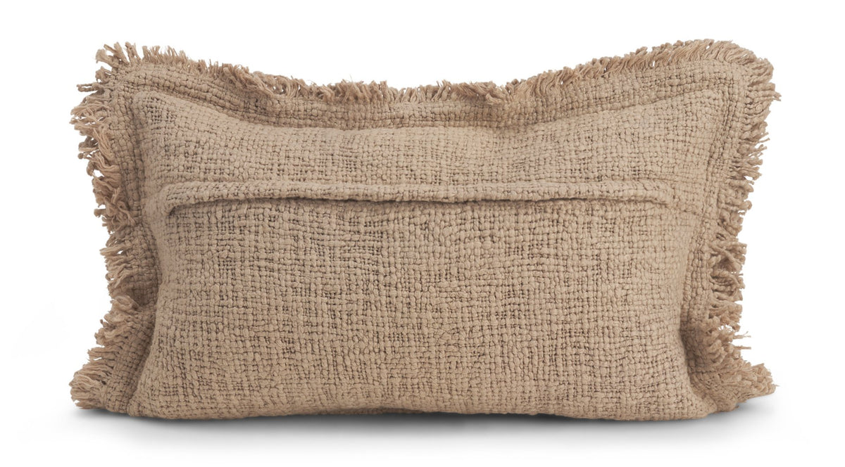 Kambal Sand 13x21 Cotton Pillow Cover with Down Filler