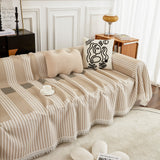 Waffle Lattice Fabric Sofa Cover, Multi-purpose Soft Sofa Throw, Couch Cover Blanket Throws for Couches