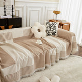 Waffle Lattice Fabric Sofa Cover, Multi-purpose Soft Sofa Throw, Couch Cover Blanket Throws for Couches