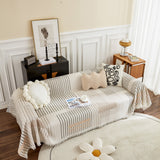Waffle Lattice Fabric Sofa Cover, Multi-purpose Soft Sofa Throw, Couch Cover Blanket Throws for Couches