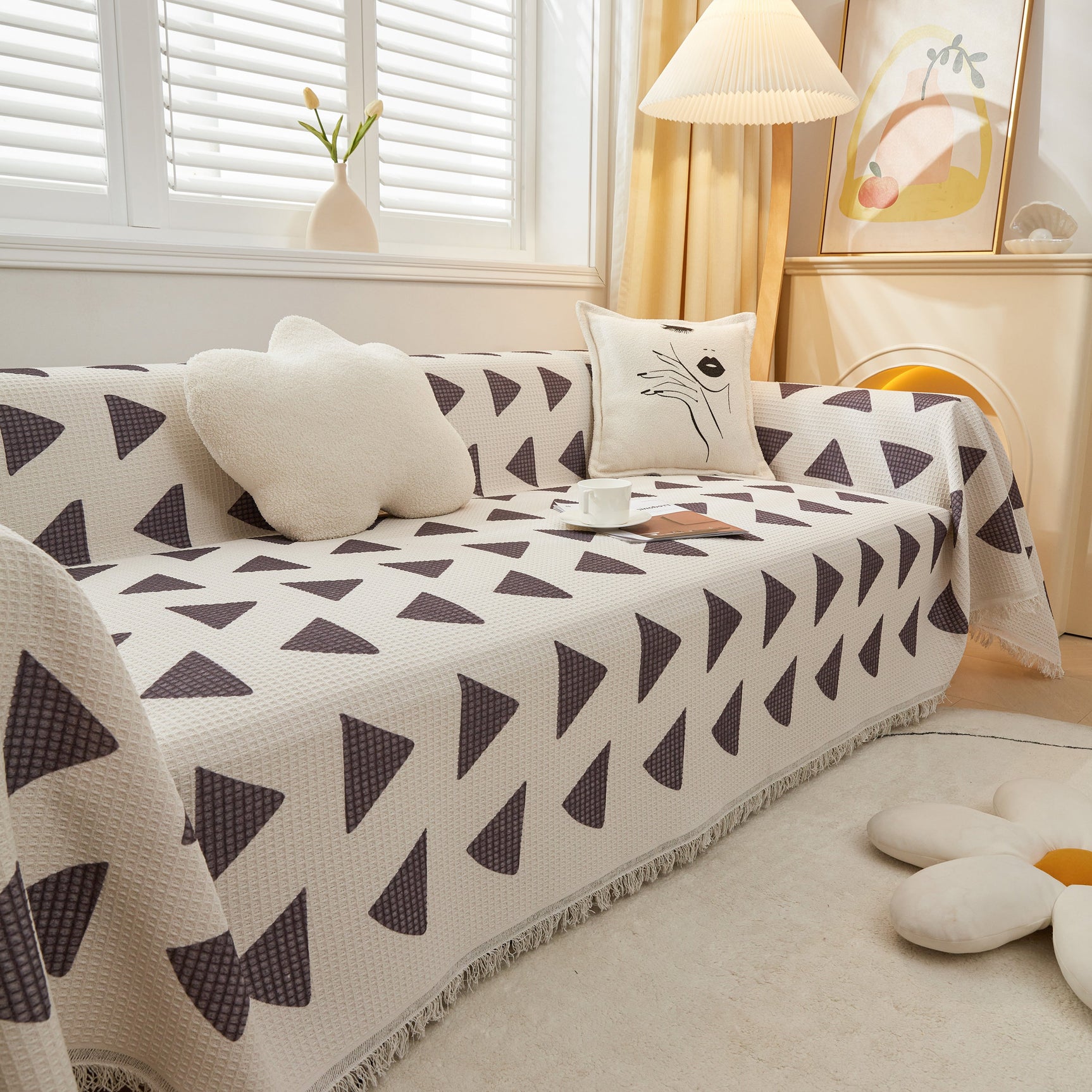 High-Quality Fabric Non-Slip Sofa Cover Throw, Throw Blankets for Couch, Furniture Covers for Pets