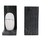 Pagewell White/Black Bookends (Set of 2)