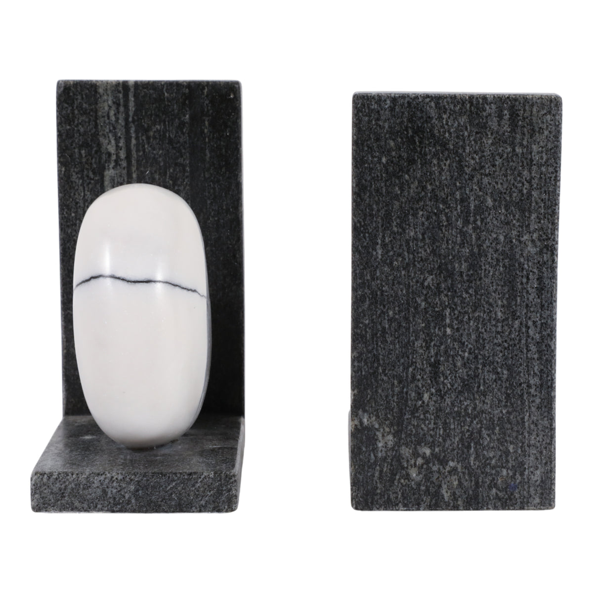 Pagewell White/Black Bookends (Set of 2)