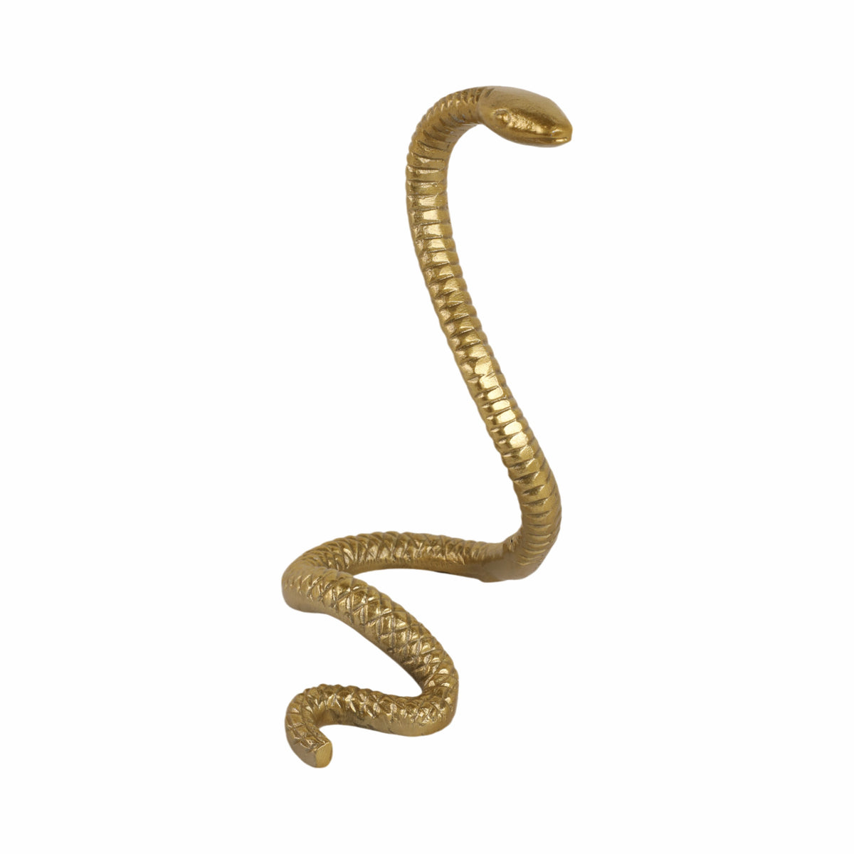Tustin Gold Tall Snake Tabletop Decor
