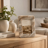 Shippee Beige Small Torrento Marble Photo Frame