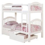 Heartland White Twin/Twin Bunk Bed