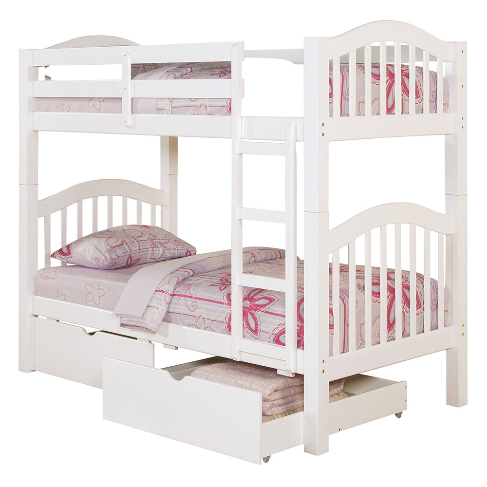 Heartland White Twin/Twin Bunk Bed