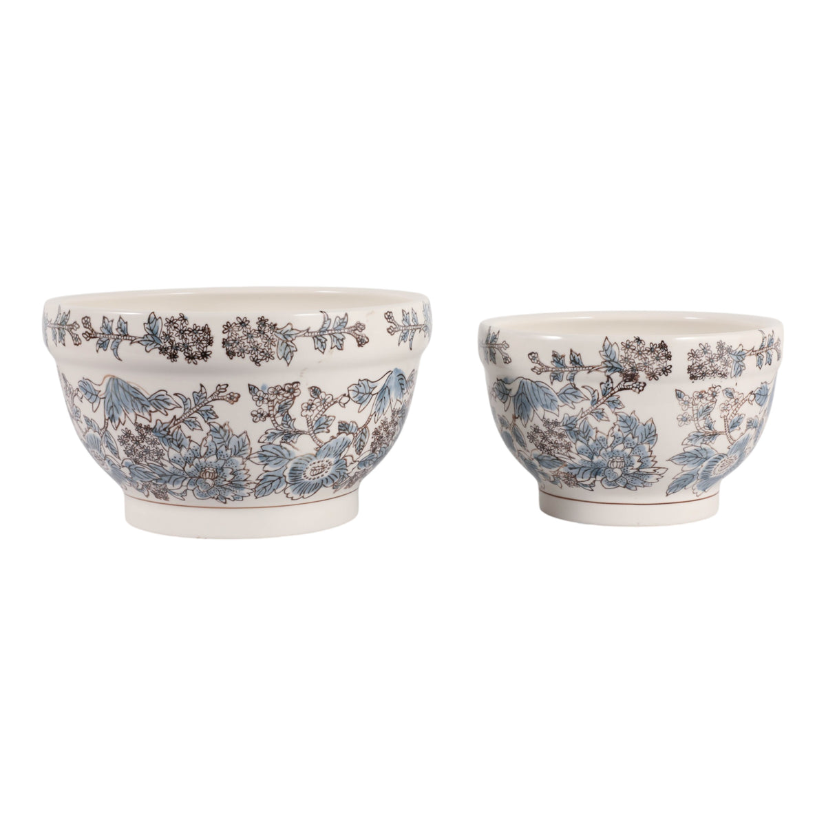 Bondview Blue/Brown Large Planters (Set of 2)