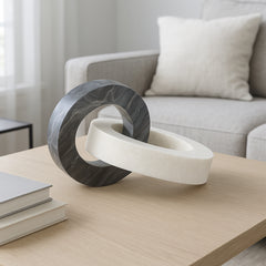 Elgin White/Black Decor