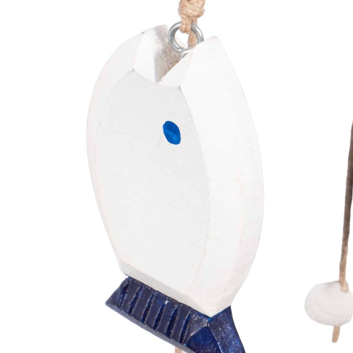 Camulos Multicolor Wood Sailboat with Hanging Fish