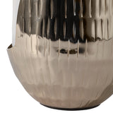Studebaker Gold/Clear Metal Base Hurricane Pillar Holder
