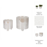 Jasperway Ivory/Tan Planters (Set of 2)