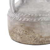 Noelwind Ivory/Tan Large Reactive Glaze Terracotta Triple Handle Jug