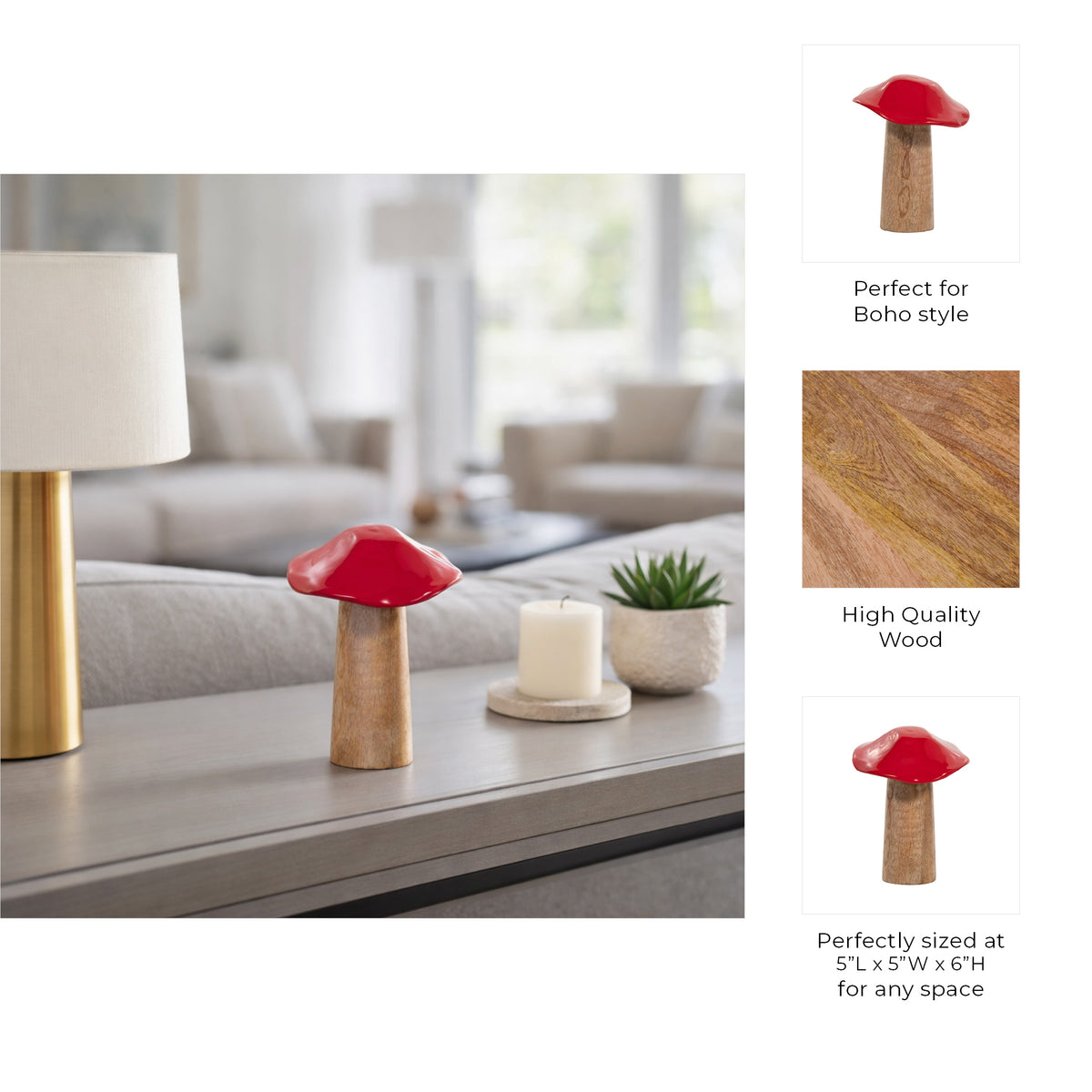 Cedar Stock Red Wood Toadstool Mushroom