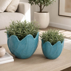Drydenrun Blue Planters (Set of 2)