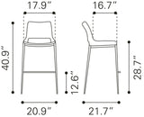 Ace Brown & Walnut Barstool (Set of 2)