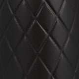 Wellsona Black Small Ceramic Plaid Textured Vase