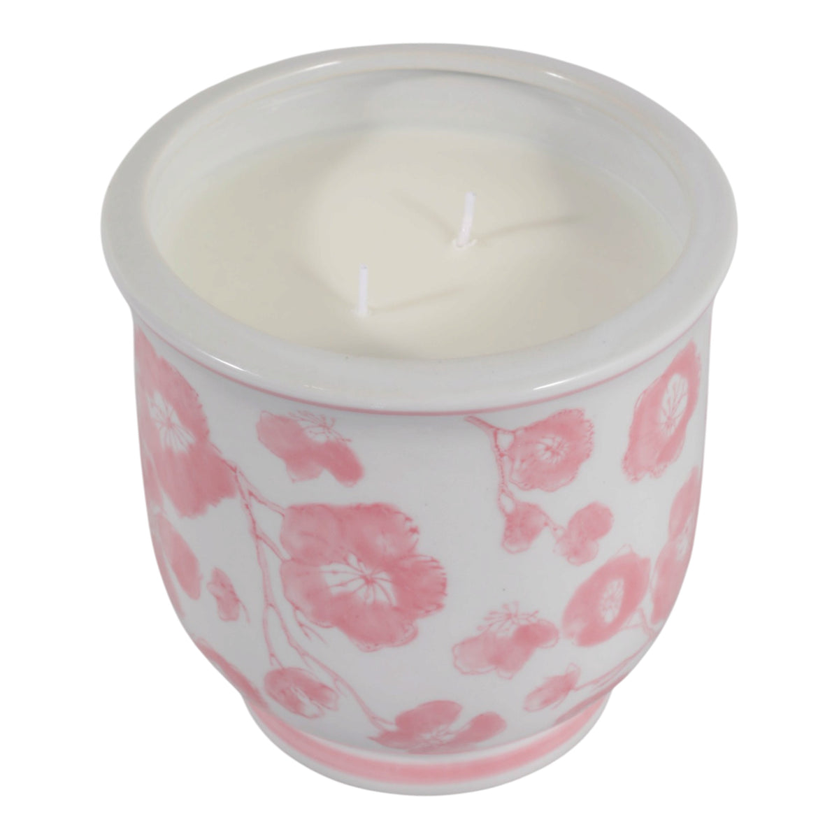 Tisdale Pink/White Jasmine Chinoiserie Candle