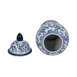 Park Hill White/Blue Temple Jar