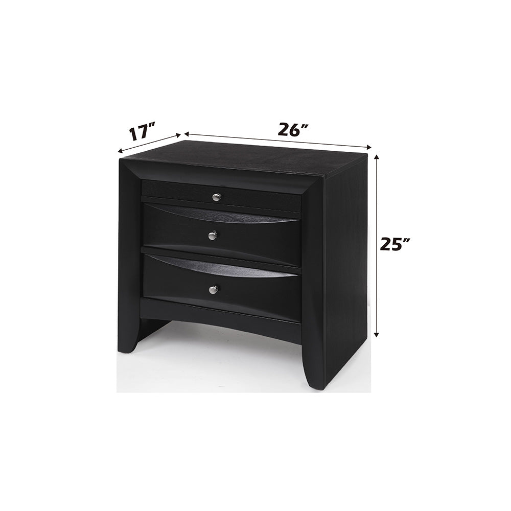 Ireland Black Nightstand