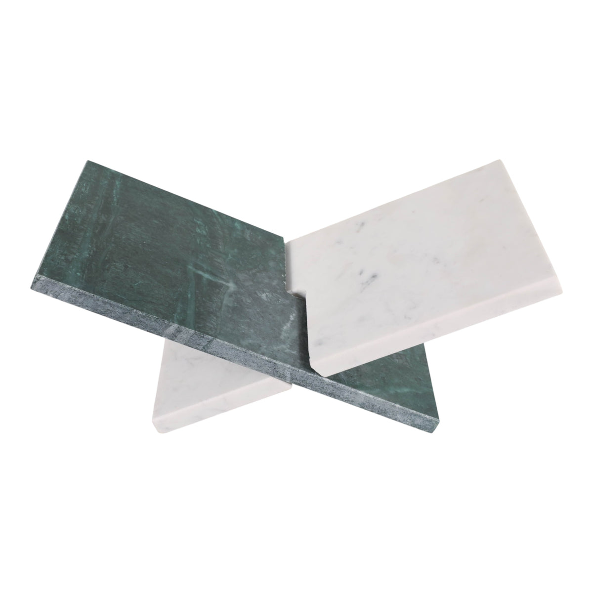 June Lake White/Green Marble Bookstand
