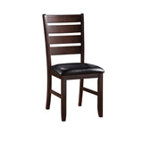 Urbana Black/Cherry Side Chair (Set of 2)