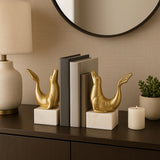 Waterloo Gold Sea Lion Bookends (Set of 2)