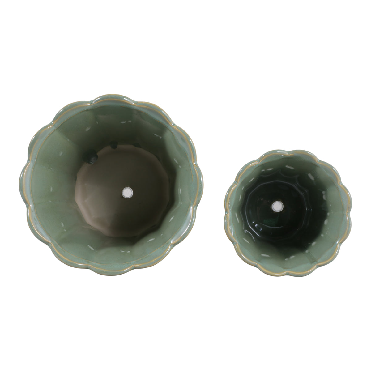 Deangrove Green Planters (Set of 2)