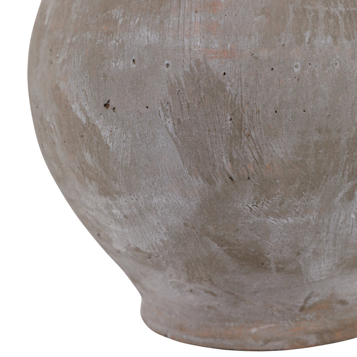 Fernbridge Washed Gray/Ivory Terracotta Jug Vase