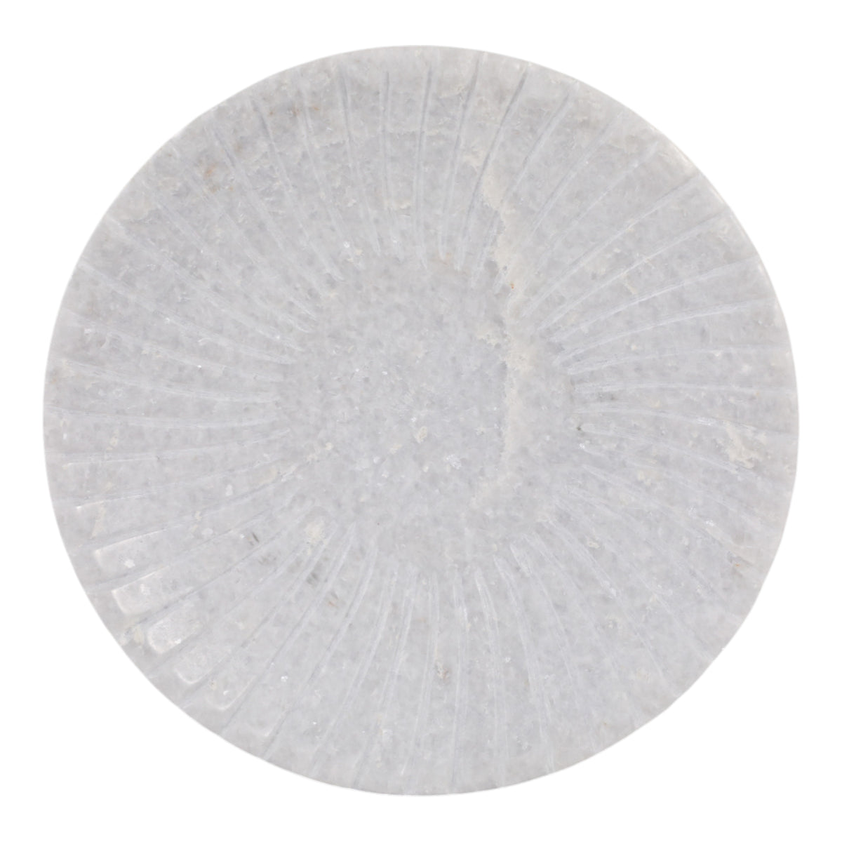 Panoche White Swirl Ridge Marble Bowl