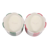 Sun City Multicolor Coconut Goji Orange Stripe Candles (Set of 2)