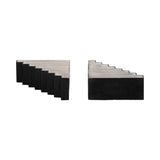 Ockenden Black/White Striped Steps Bookends (Set of 2)