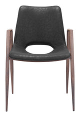 Desi Black & Walnut Dining Chair (Set of 2)