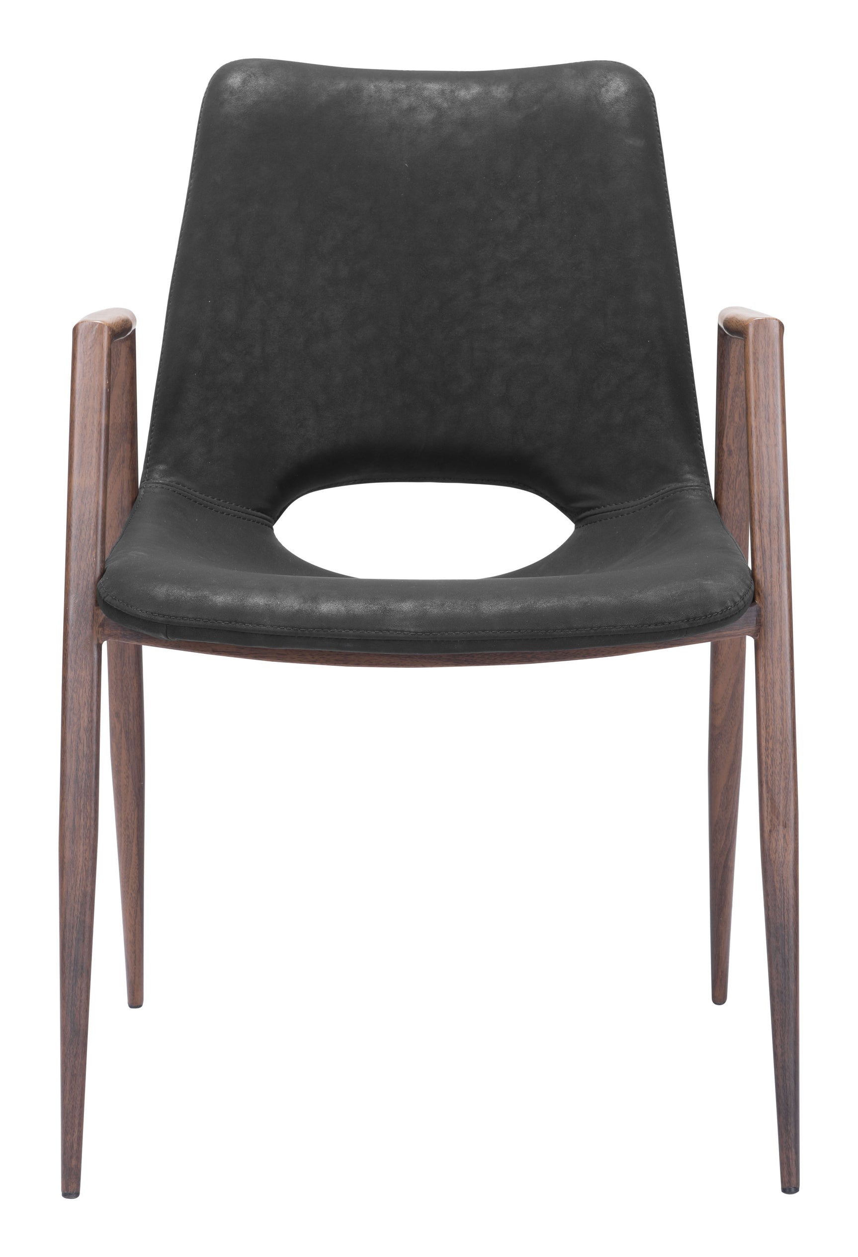 Desi Black & Walnut Dining Chair (Set of 2)