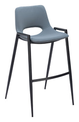 Desi Azure Gray Barstool (Set of 2)