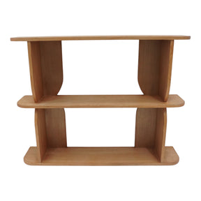Hydesville Natural Modern 2-Row Wall Shelf
