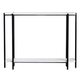 Teeter White/Black Console Table
