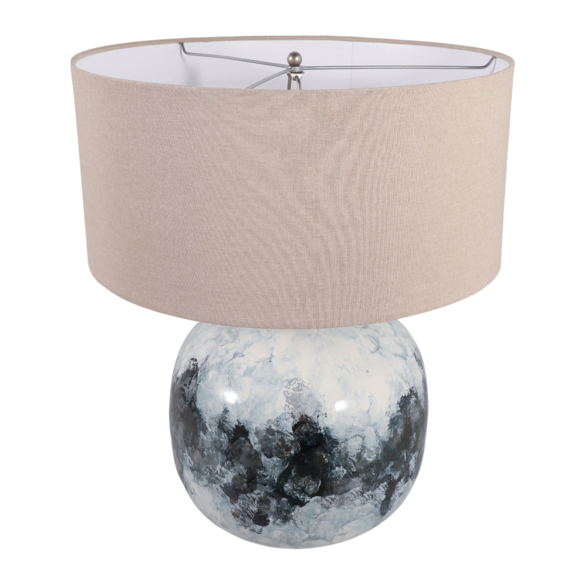 Juneridge Blue/Multicolor Metal Base Table Lamp