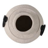 Haroldwood Ivory/Black Ecomix Vase with Metal Handles