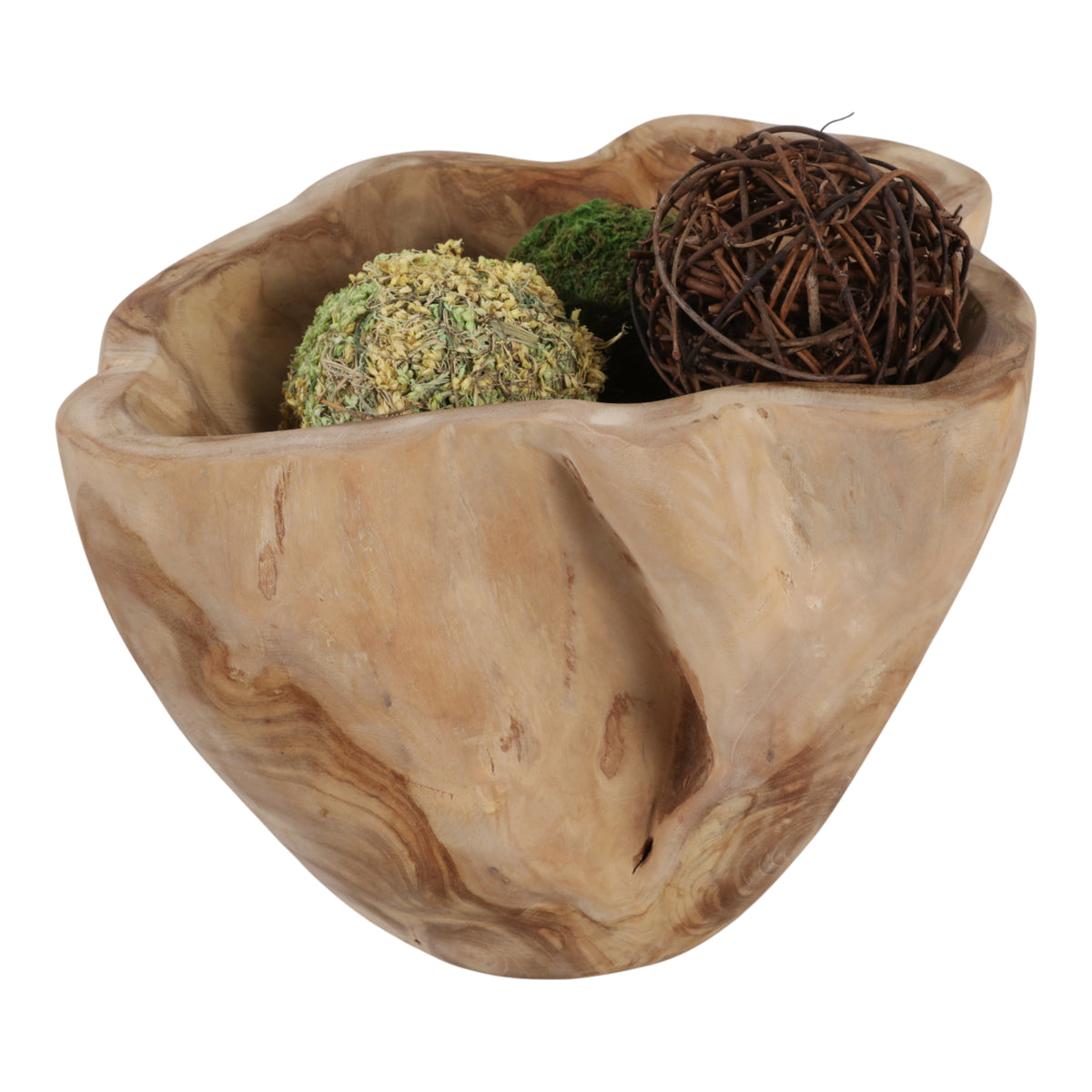 Del Mar Natural Teak Root Bowl