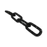 Caseyley Black Pierced Metal 4-Chain Link Object