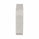 Valestone White/Gold Large Marble Octagon Clock