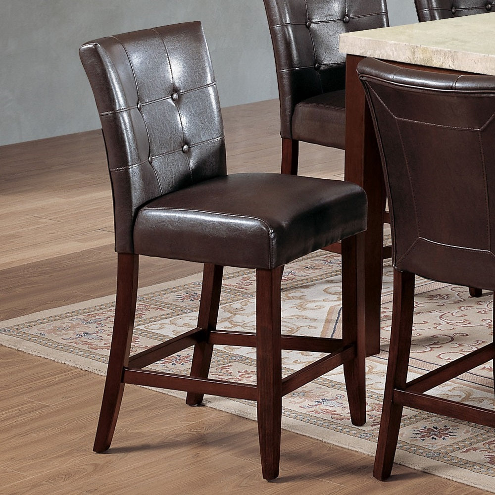 Britney Espresso/Walnut Counter Height Chair (Set of 2)