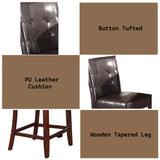 Britney Espresso/Walnut Counter Height Chair (Set of 2)