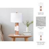 Ceneda White Marble Table Lamp