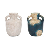 Fisher Ivory Terracotta Double Handle Vase
