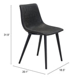 Daniel Vintage Black Dining Chair (Set of 2)